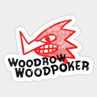 Woodrow woodpoker Sticker
